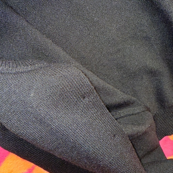 Arden B Black Cardigan with Red Accents - Picture 4 of 4